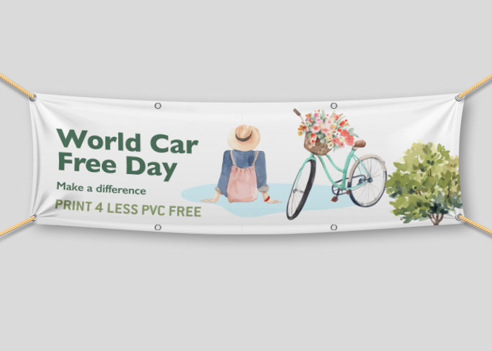 Banner su telo ecologico PVC free